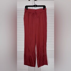 NWOT - LOFT Women's Wide Leg Red Pants